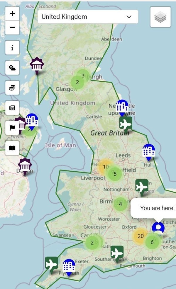 Gazetteer screenshot