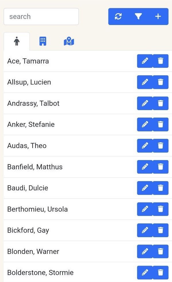 Company Directory screenshot